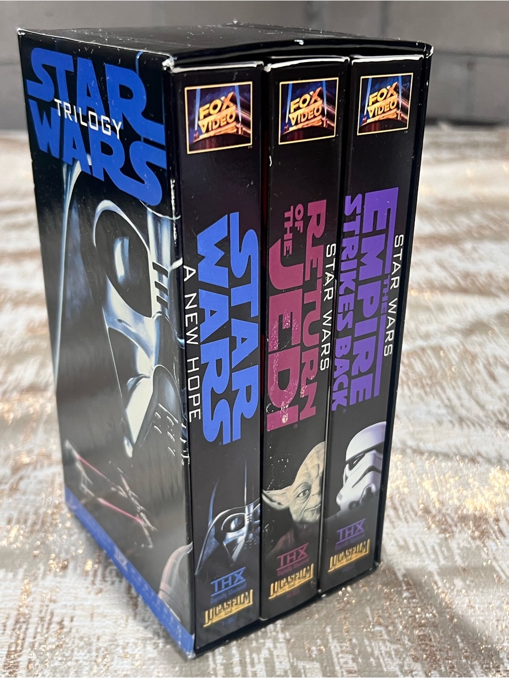 Fox Video Star Wars Trilogy VHS Box Set THX NTSC PG 1995 Sci-Fi Fantasy English